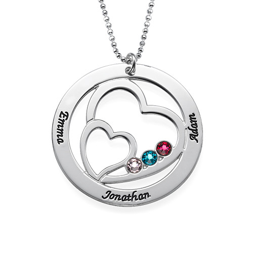 Collier Double Cœur pour Mamans